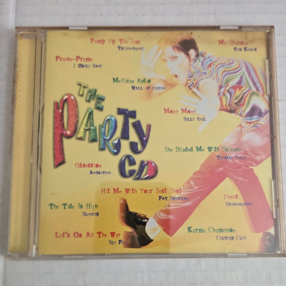 1998 The Party CD Vintage Audio Compilation 80s Hits Blondie Billy Idol Benatar